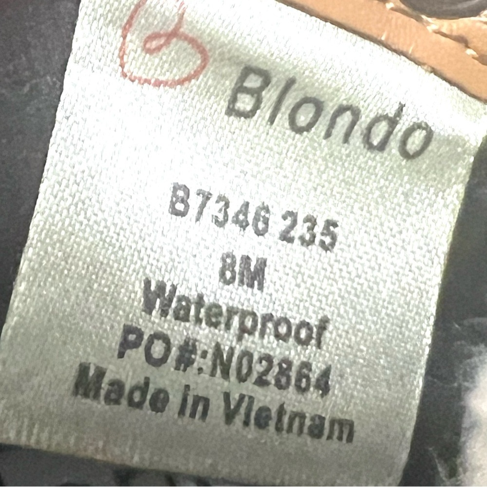 Blondo Devin Camel Suede Waterproof Sherpa Lined Casual Hiking Boots Womens 8 - Picture 13 of 15